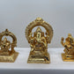Lord Ganesh Brass Idol - High Quality Gold Finish Brass