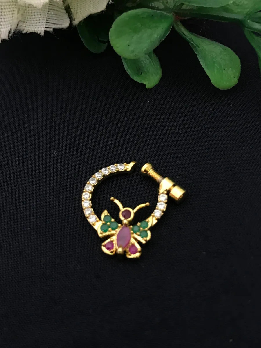 Adorable Butterfly Design Nose Pin Near Me