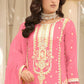 Beautiful Pink Color Soft Organza Salwar Suits Near Me