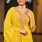 Yellow Color Roman Silk Designer Sharara Suits Near Me