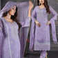 Beautiful Lavender Colored Heavy Organza Silk Salwar Suits With Fancy Dupatta