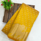 Stunning Yellow Color Silk Saree With Zari Work For Women Near Me