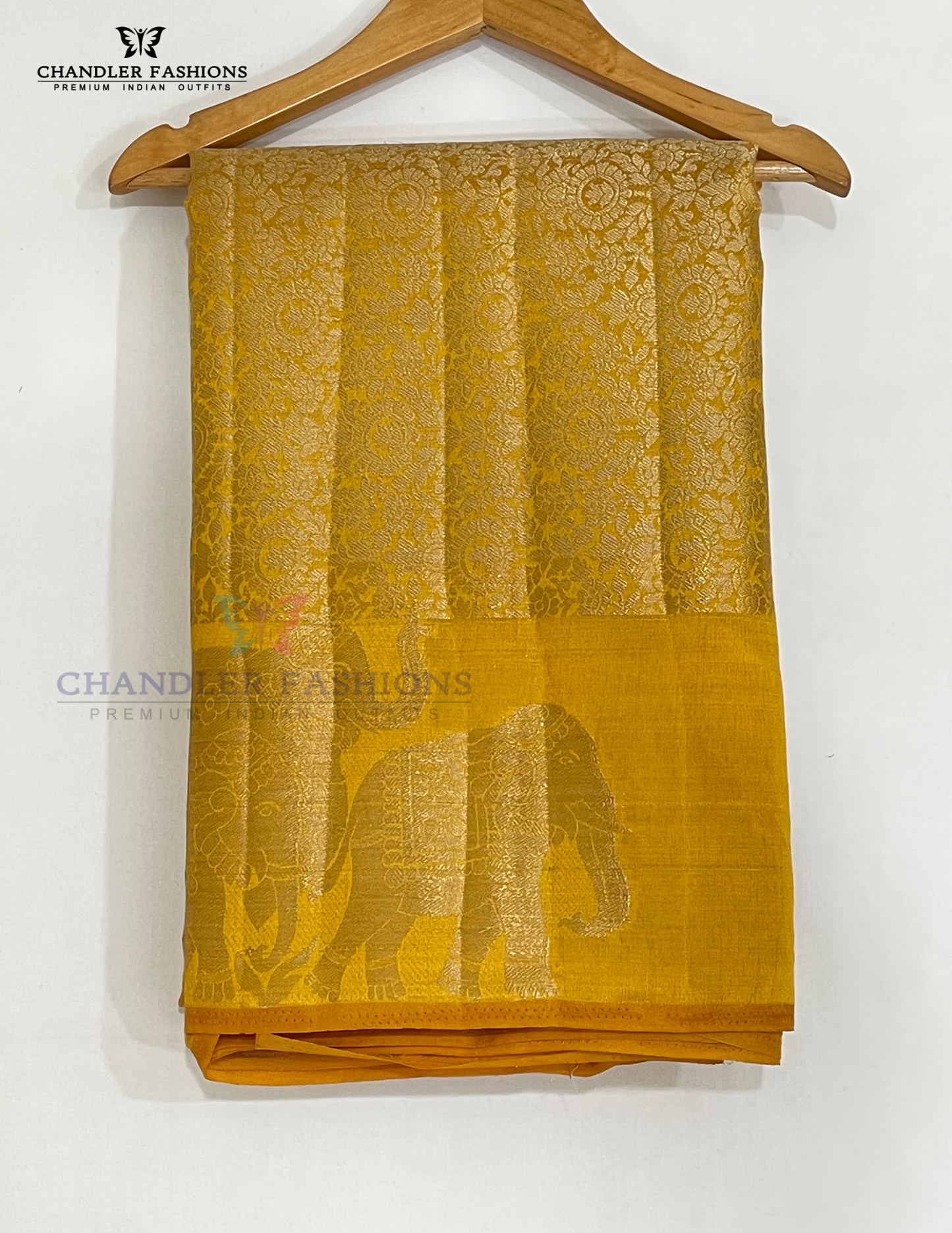 Yellow Color Silk Saree With Zari Work In USA