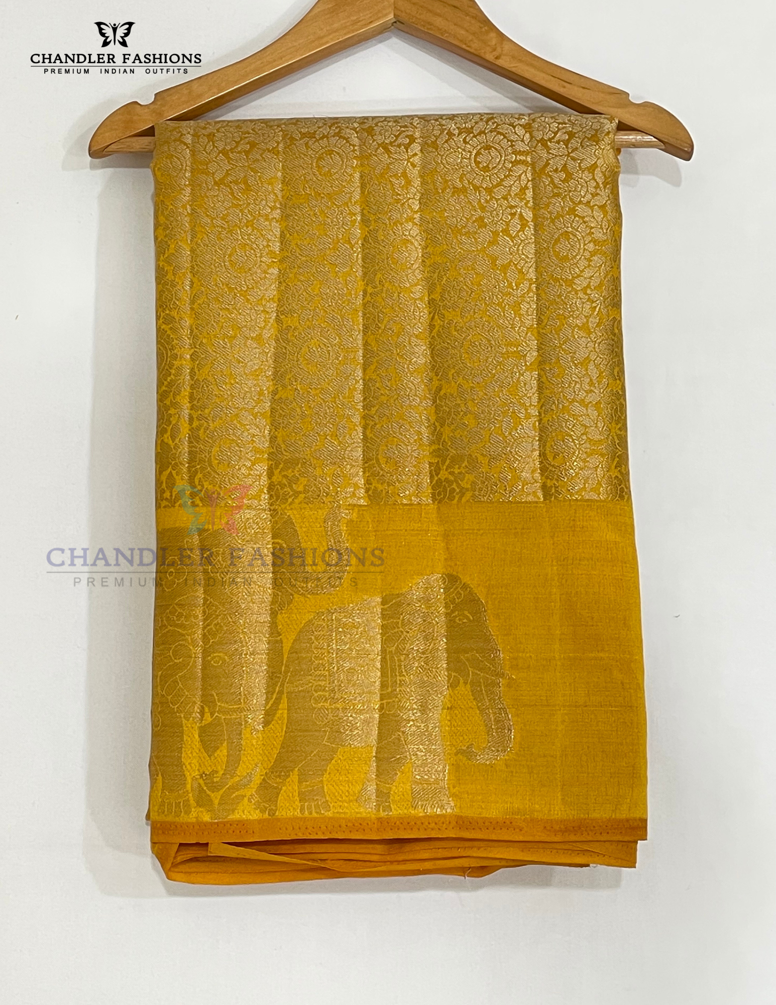 Yellow Color Silk Saree With Zari Work In USA