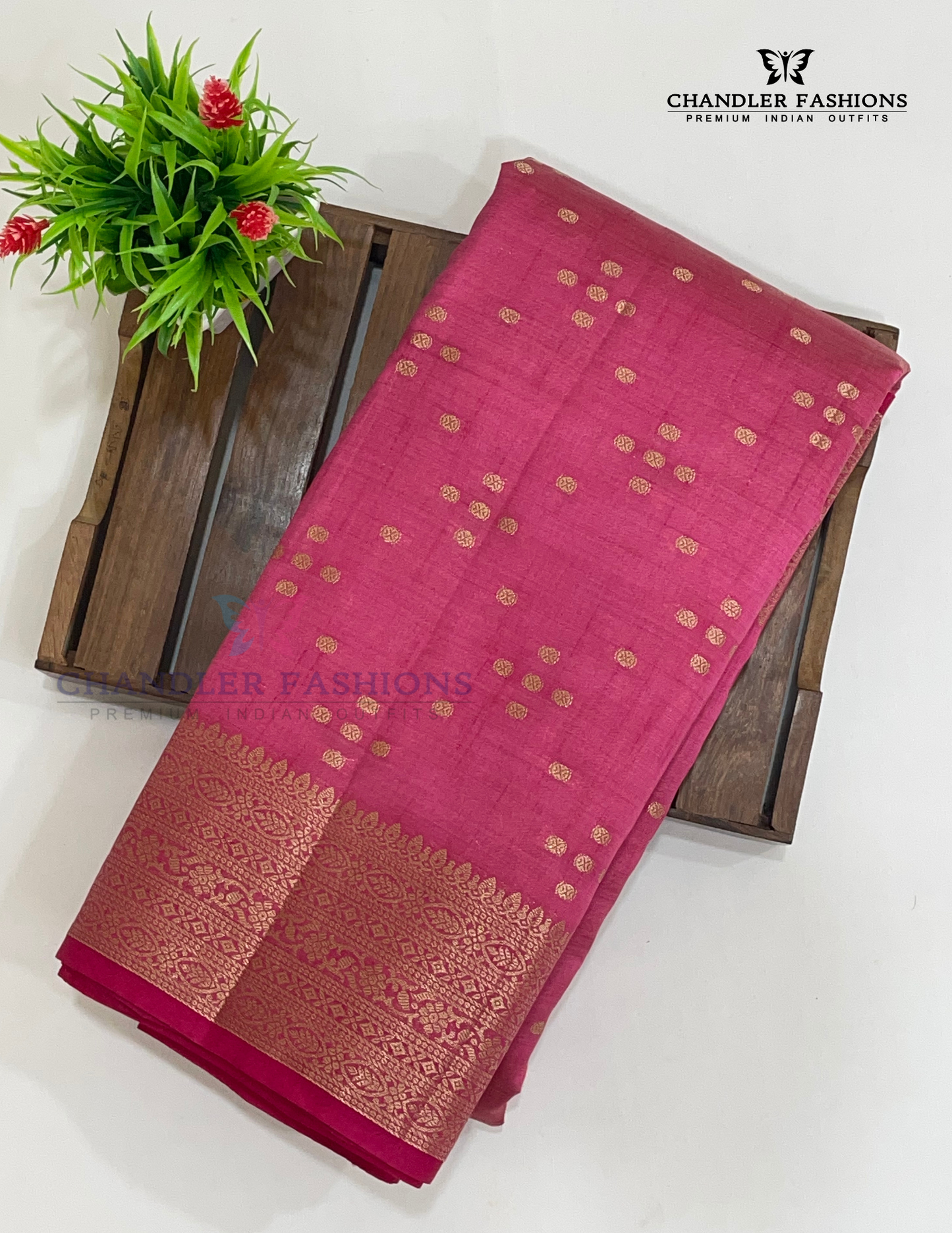 Appealing Pink Color Silk Saree With Zari Work Near Me