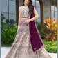 Alluring Purple Color Net With Embroidery Work Lehenga Choli For Women