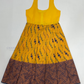 Yellow Colored Silk Langa Sets With Stone Work In Suncity