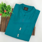Rama Green Color Self Design Cotton Kurti In USA