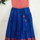 Beige And Blue Color With Pink Zari Work Art Silk Langa Sets In Tempe