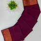 Maroon Color Mysore Silk Saree With Zari Work In Yuma