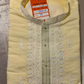 Elegant Yellow Color Soft Silk With Embroidery Work Kurta Suits For Men