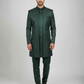 Wonderful Green Color Silk With Hand Embroidery Work Sherwani Suit For Men - PREMIUM QUALITY
