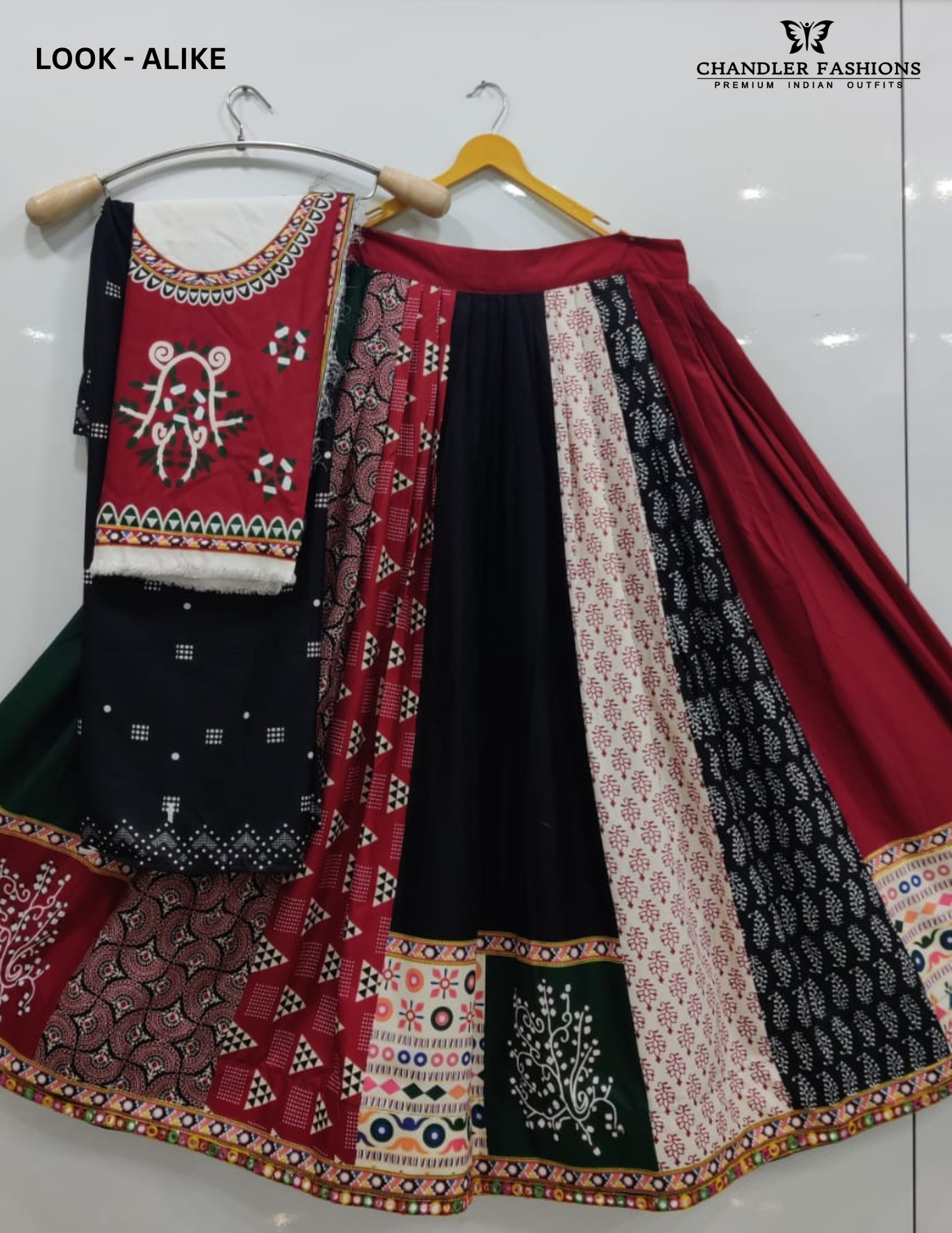 Elegant Multi Color Premium Cotton Special Garba Lehenga Choli