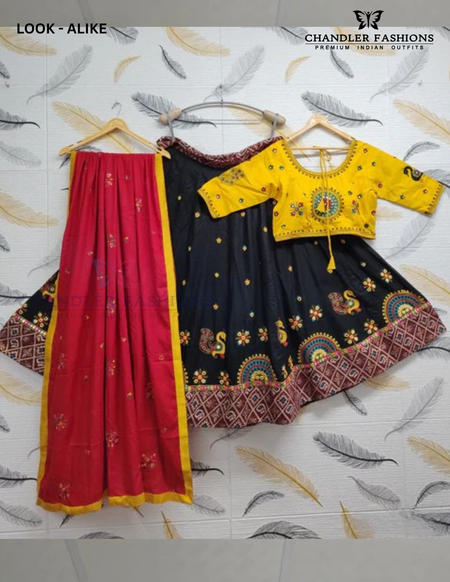 Attractive Black Colored Embroidery Work Chaniya Choli Lehenga With Dupatta