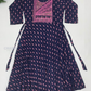 Attractive Dark Blue Color Embroidery And Sequins Work Kurti For Girls