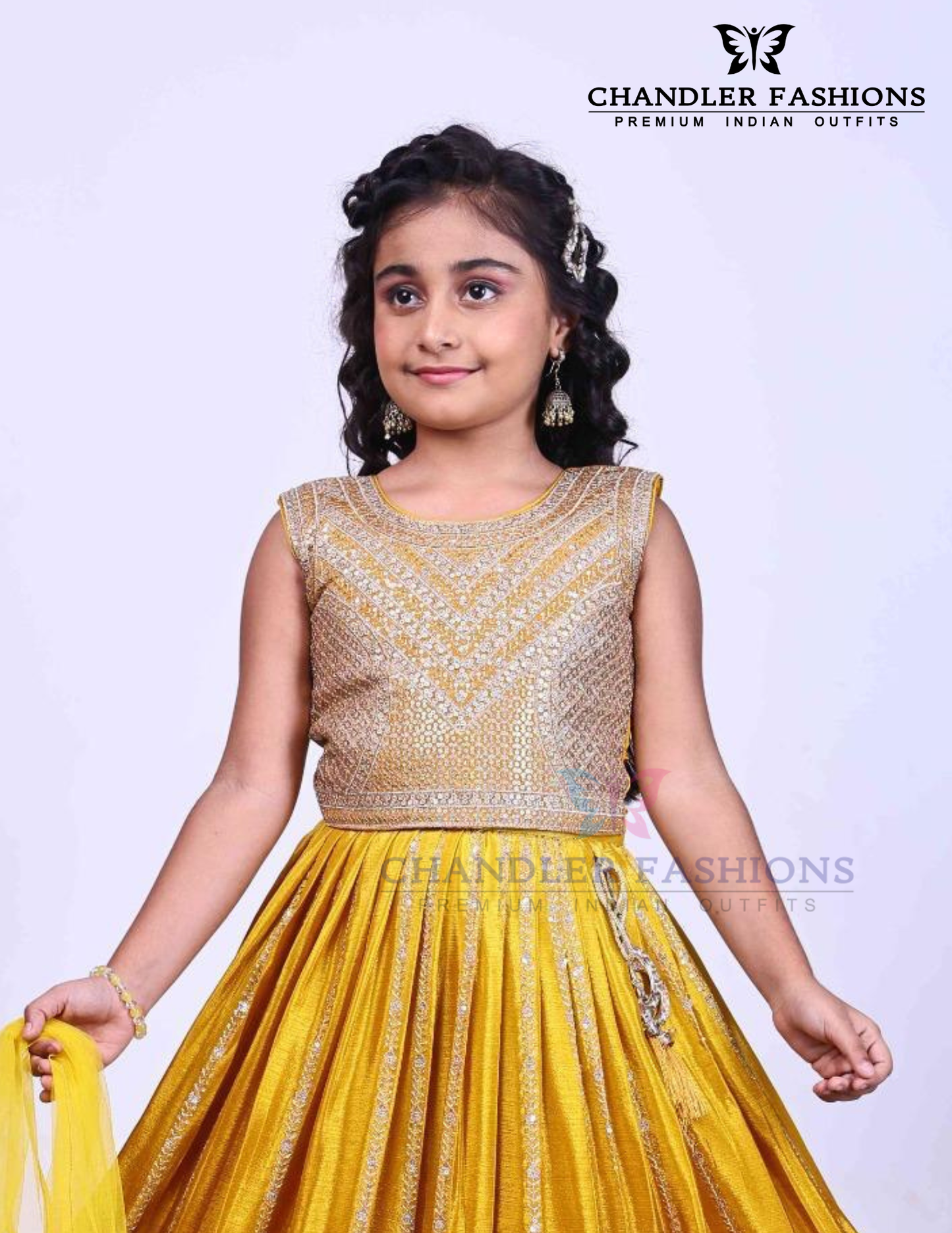 Mustard Yellow Color Embroidery And Sequins Work Choli Set With Dupatta Near Me