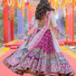 Multicolor Butter Silk With Printed Work Lehenga Choli Near Me