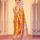 Elegant Yellow Colored Banarasi Soft Silk Saree With Zari Work For Women