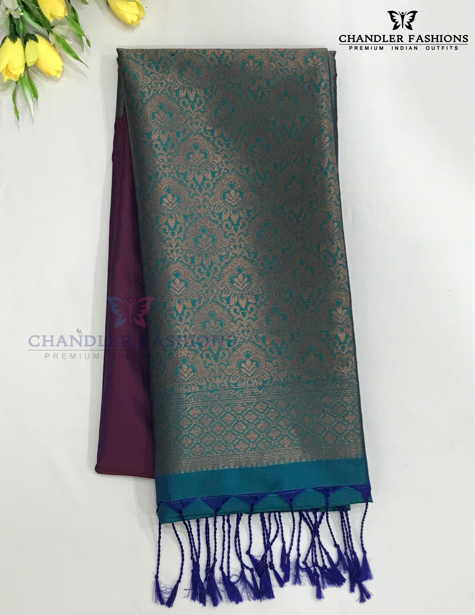 Amazing Purple Color Soft Silk Saree With Zari Work For Women