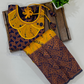 Yellow Colored Silk Langa Sets With Stone Work Near Me