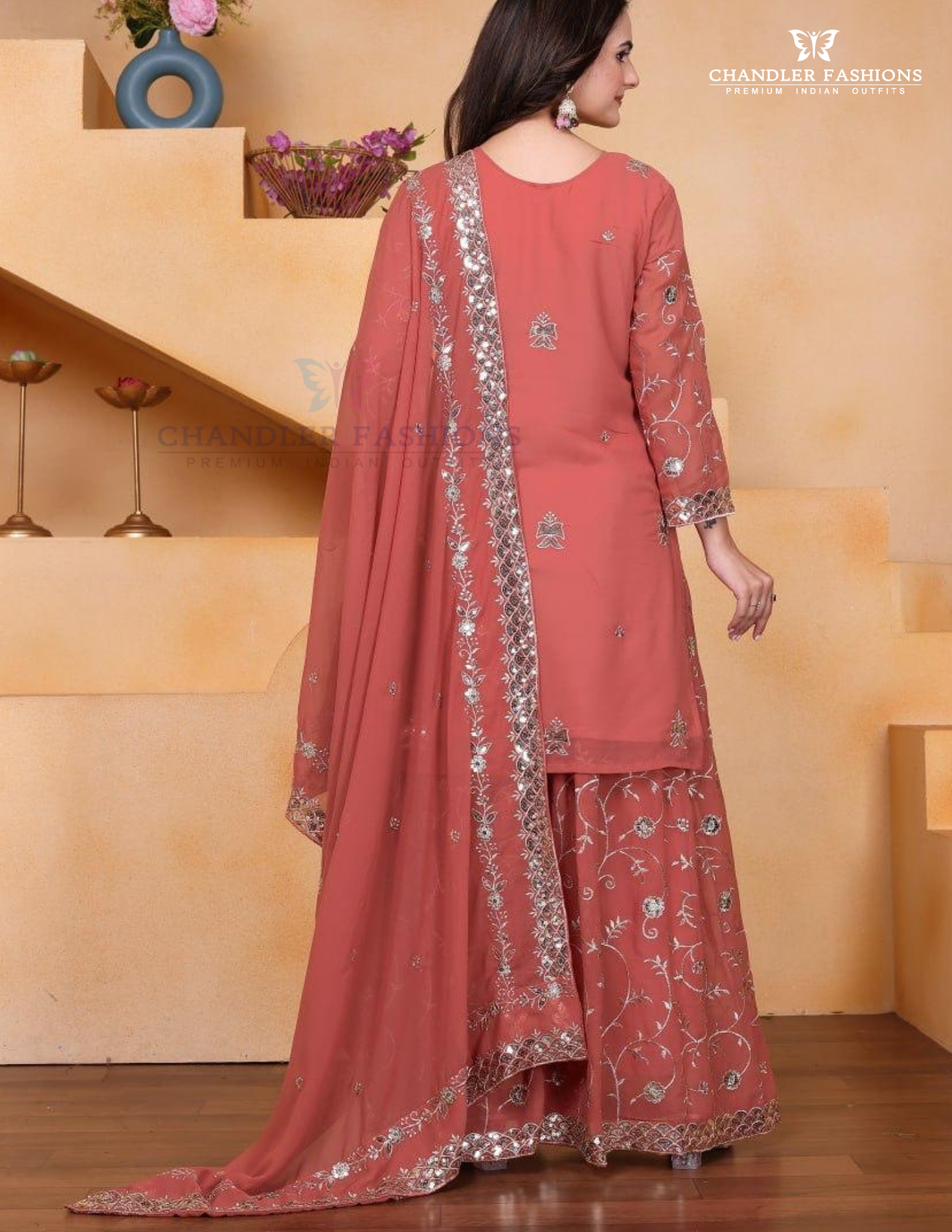 Georgette Sharara Suit In Chandler