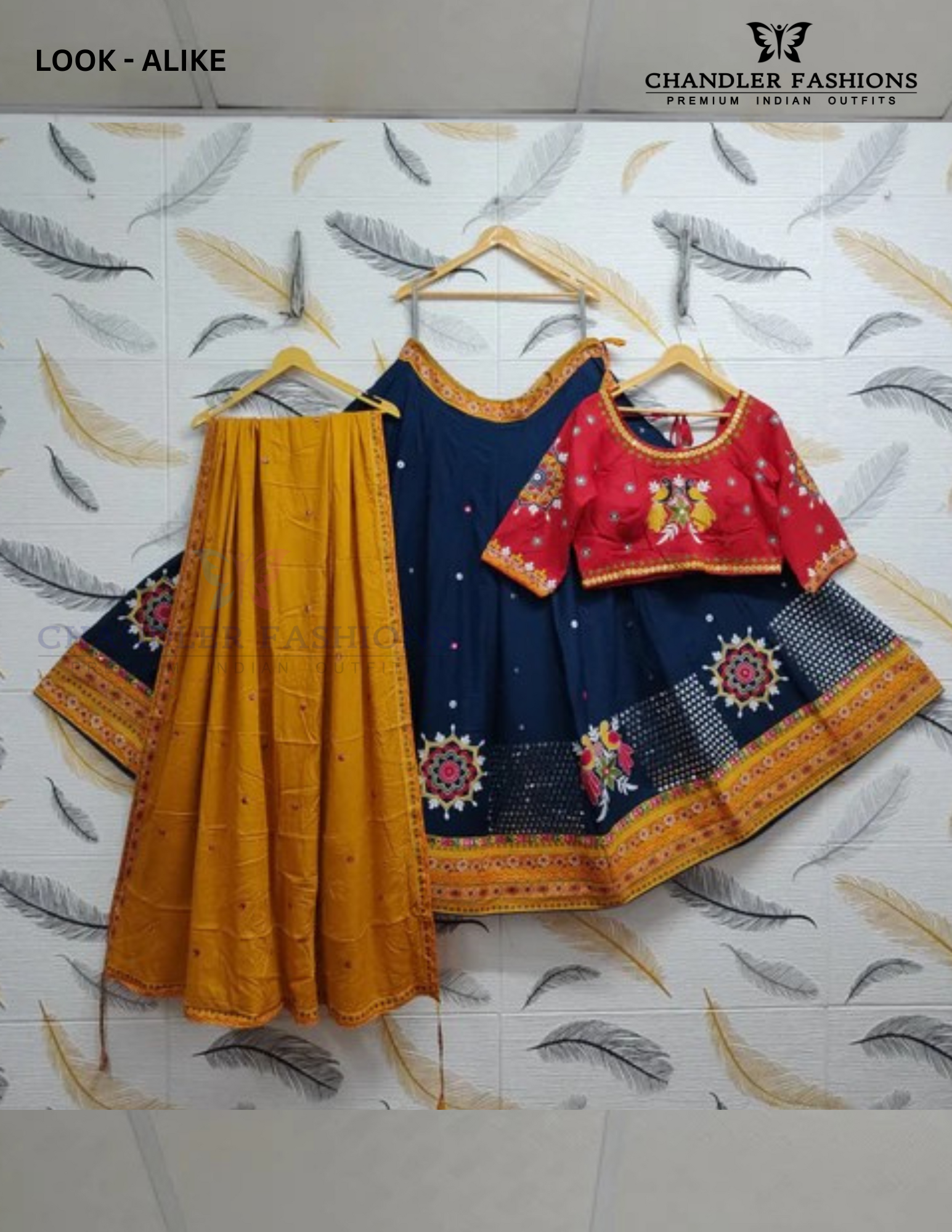 Charming Blue Color Butta Design Embroidery Work Chaniya Choli For Women