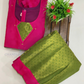 Pink And Parrot Green Colored Art Silk Langa Sets Near Me