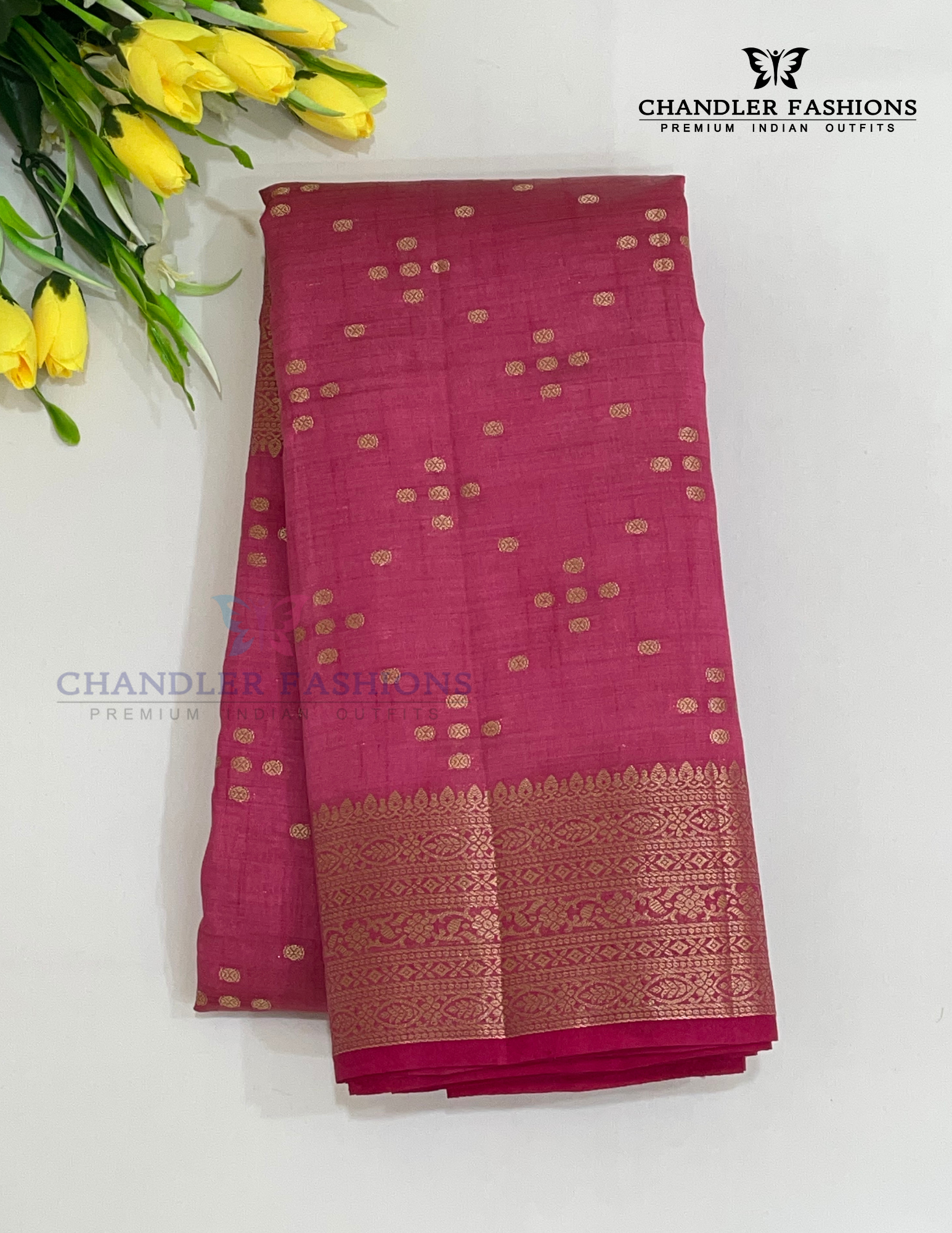 Appealing Pink Color Silk Saree With Zari Work For Women