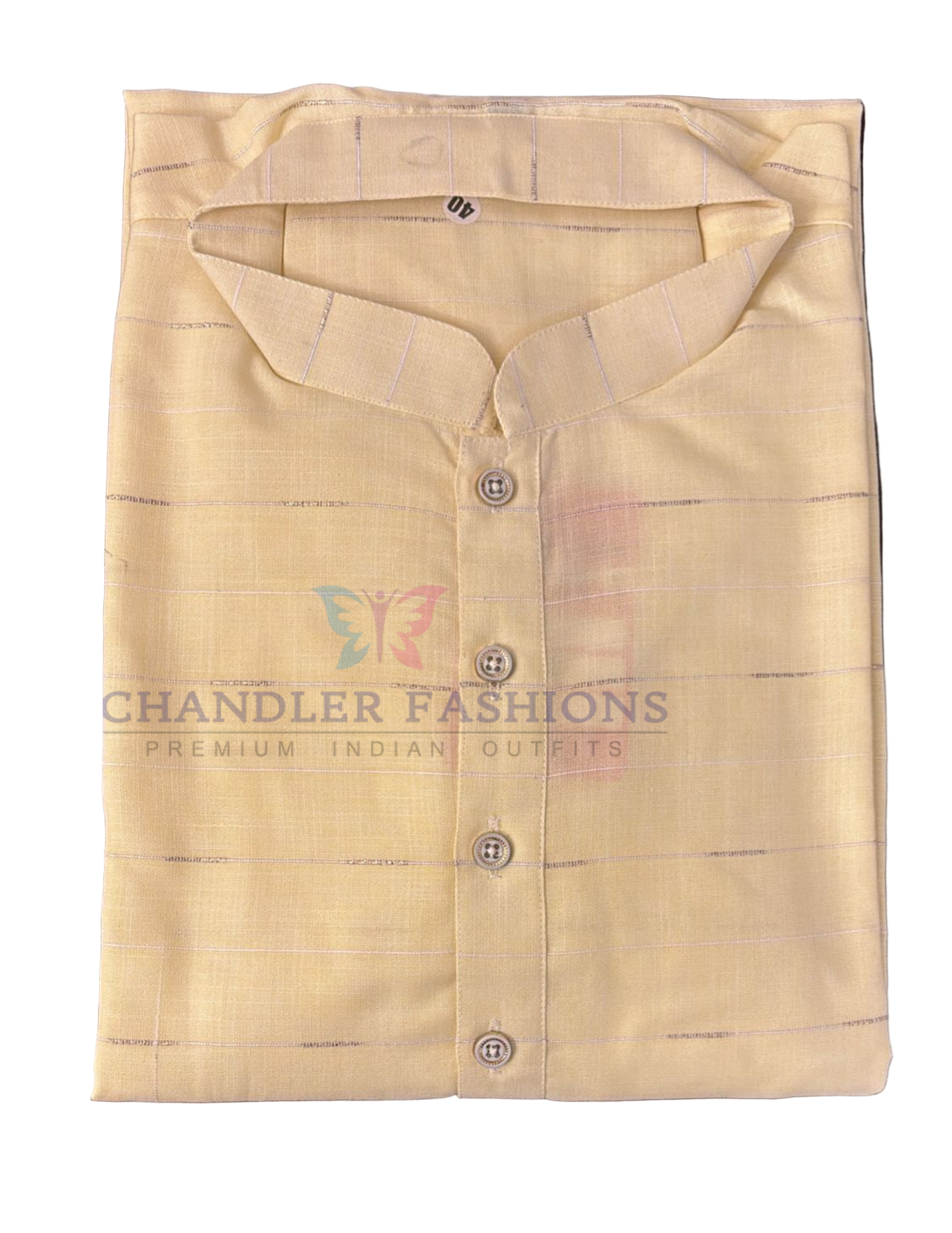 Elegant Light Yellow Color Men's Kurta With Pajama Pant Near Me