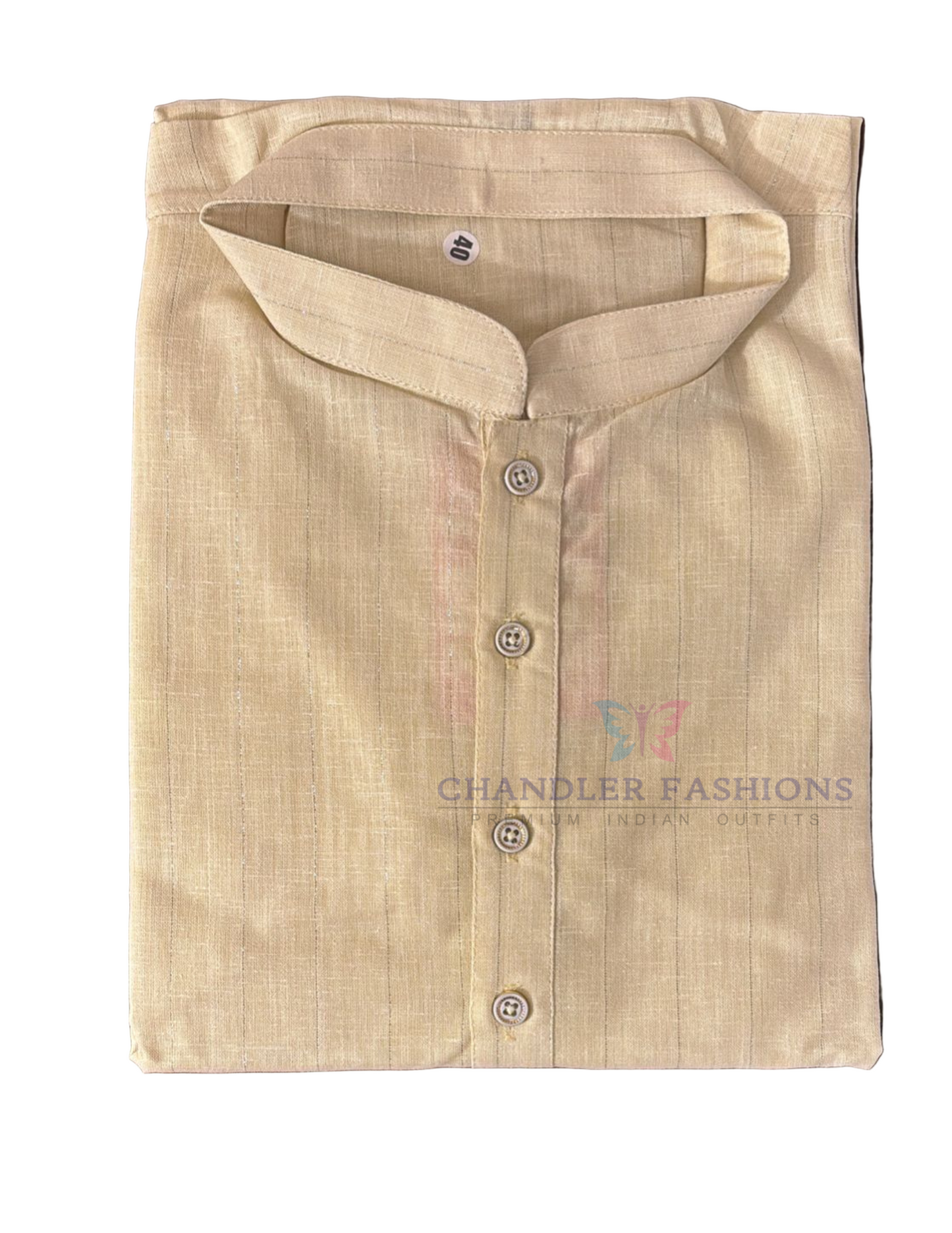 Beautiful Bottle Green Color Cotton Men's Kurta With Pajama Pant Near Me