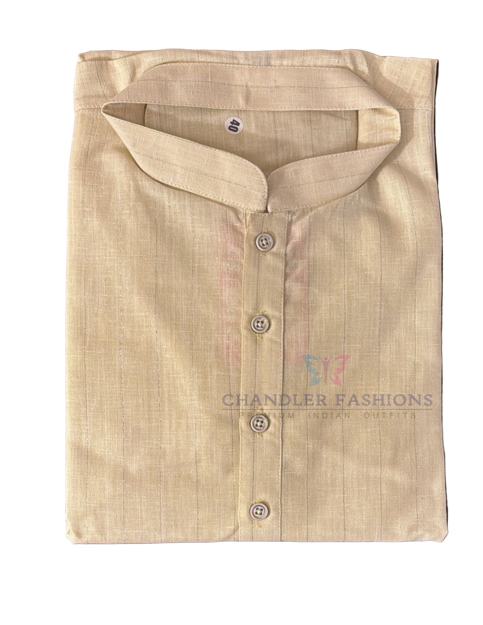 Beautiful Bottle Green Color Cotton Men's Kurta With Pajama Pant Near Me