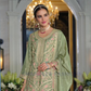Amazing Light Green Color Embroidery Work Kurti Near Me