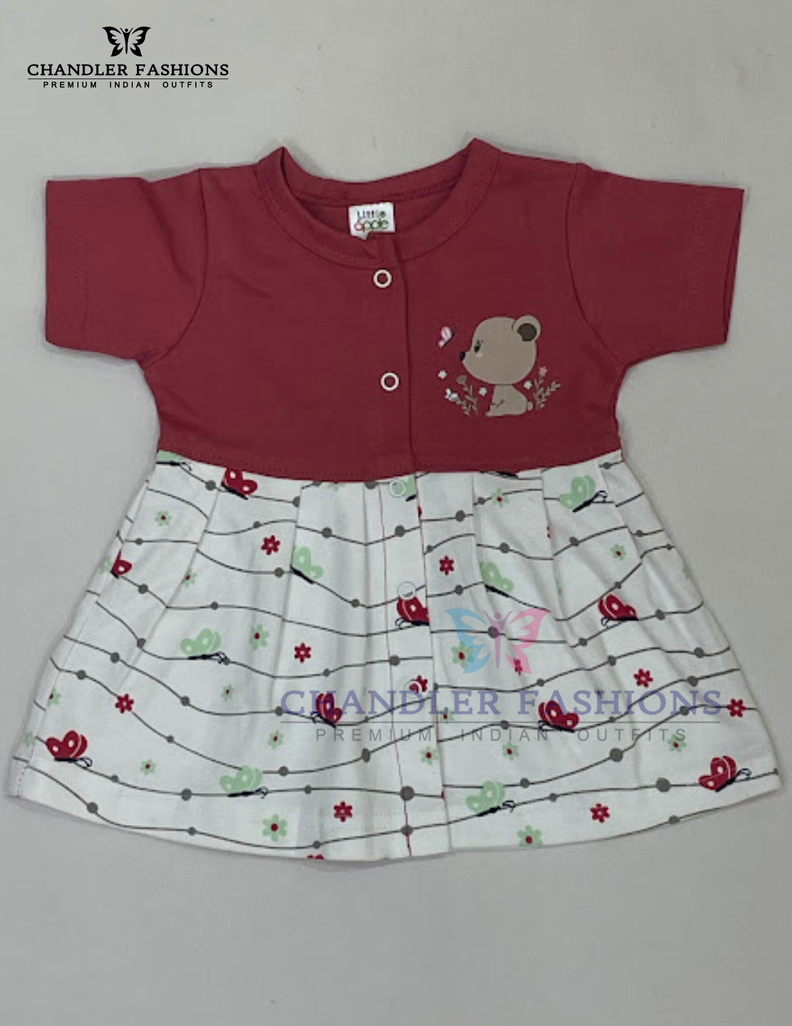 Red Color Soft Cotton Gown Near Me