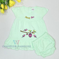 Fantastic Pista Green Color Soft Cotton Gown For Girls