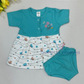 Stunning Sky Blue And White Color Soft Cotton Frock For Girls