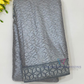 Captivating Gray Color Mono Net Saree With Swarovski Work For Women