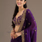 Purple Color Embroidery Work Saree In Gilbert