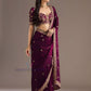 Tissue Silk With Sequins Work Saree In Yuma