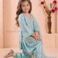 Roman Glass Silk Kurti With Dhoti Pant For Girls In USA