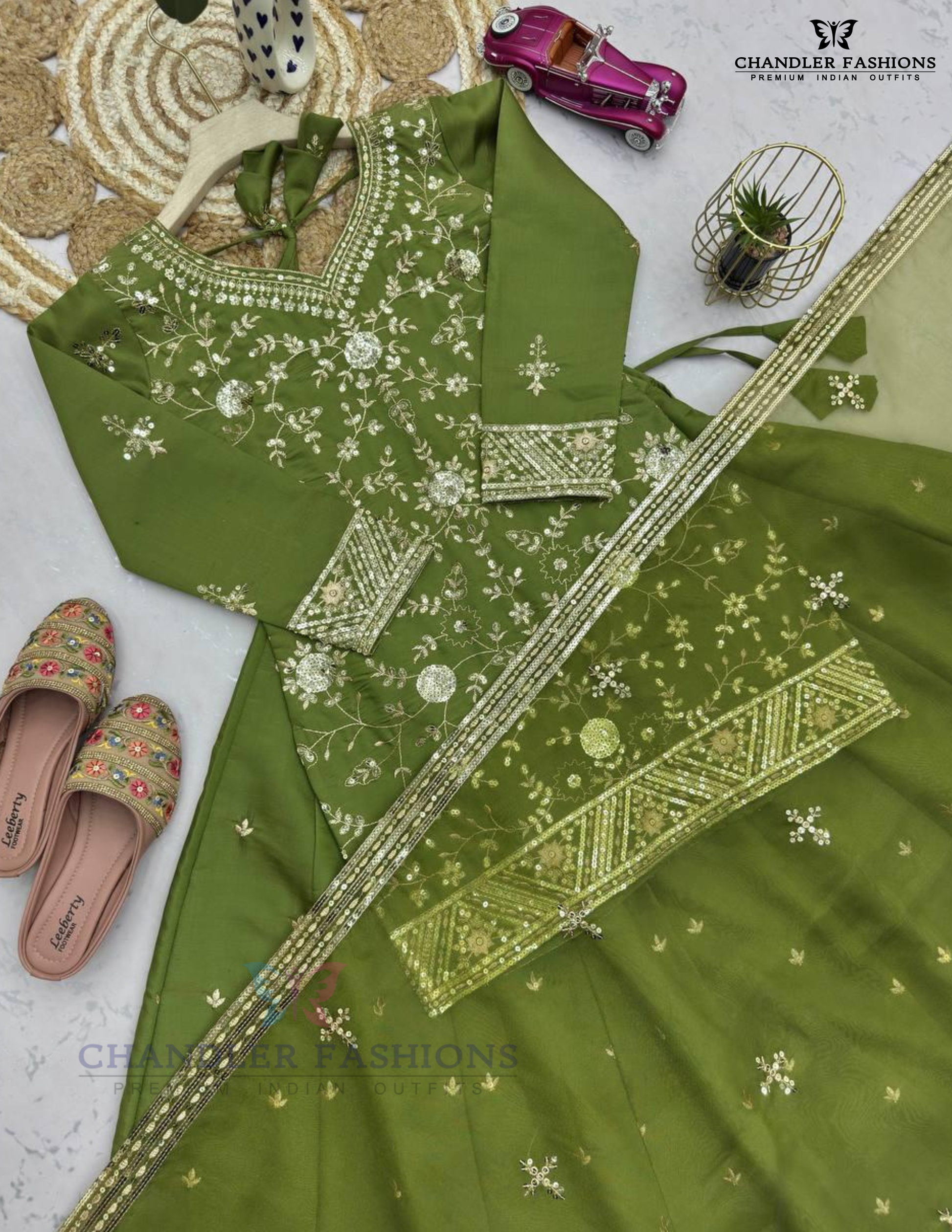 Designer Shimmer Silk Lehenga Choli With Dupatta In Peoria