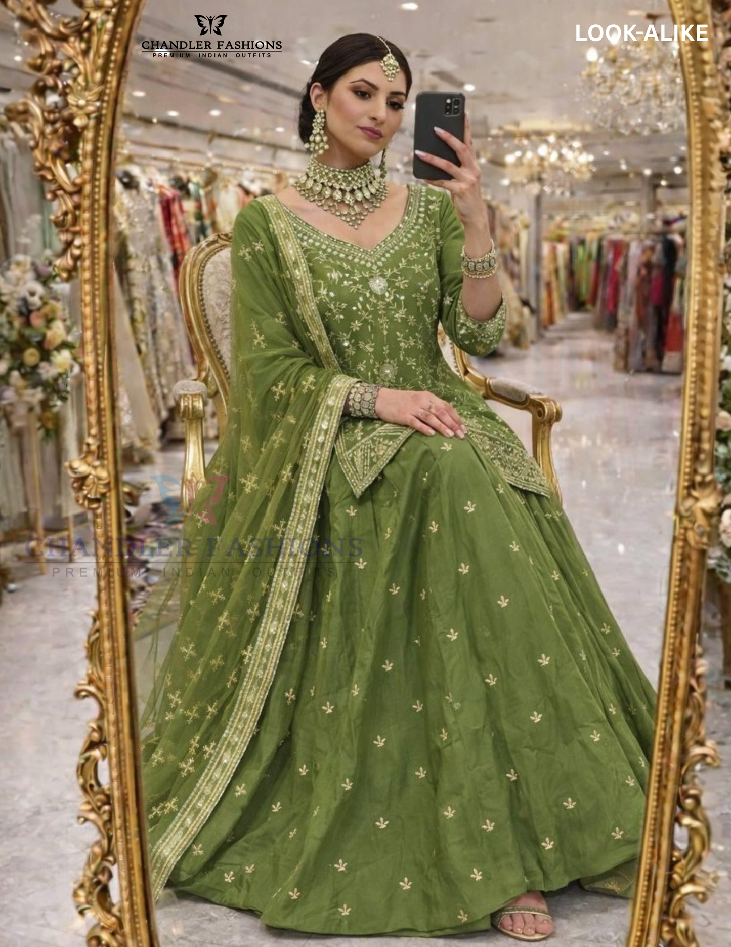 Green Color Shimmer Silk Embroidery And Sequins Work Lehenga Choli In USA