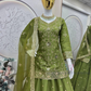 Attractive Shimmer Silk Green Color Lehenga Choli In Tempe
