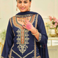 Blue Color Embroidery Work Palazzo Suits In Gilbert