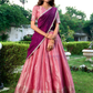 Elegant Pink Color Kanchi Silk With Zari Work Traditional Lehenga Choli With Dupatta