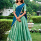 Charming Sea Green Color Kanchi Silk With Zari Work Traditional Lehenga Choli With Dupatta