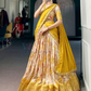 Floral Print And Zari Work Lehenga Choli In USA