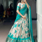 Floral Print And Zari Work Lehenga Choli In USA