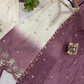 Purple Color Georgette Palazzo Suits In Yuma