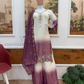 Purple Color Sequins And Embroidery Work Palazzo Suits In Peoria