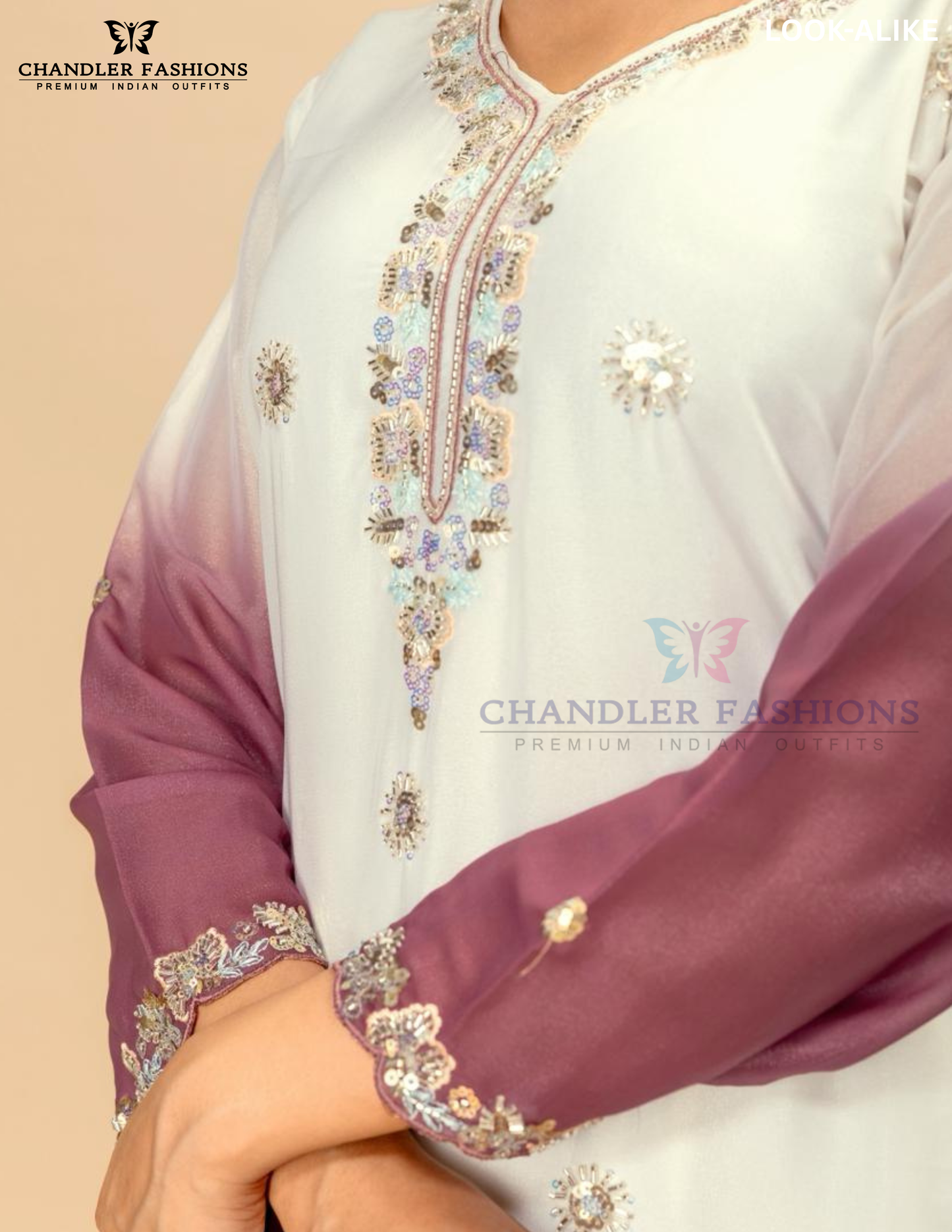 Georgette With Sequins And Embroidery Work Palazzo Suits In USA
